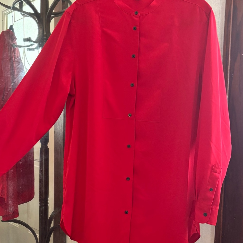 Ralph Lauren Vibrant Red tunic. Like-new condition with stretch.